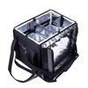 Custom Logo Waterproof Foldable Take-out Food Delivery Bag with cup holder Insulated Thermal Bag For Rider