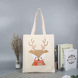 Custom Logo Advertising Full Cotton Color Printing Environmental Protection Canvas Tote Bag