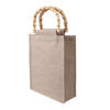  Custom logo printed eco friendly jute burlap tote bag bulk wholesale
