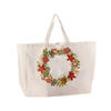 custom cheap price top quality printing flower tote bag shopping canvas bag