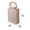  Custom logo printed eco friendly jute burlap tote bag bulk wholesale