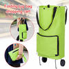 Factory sale Promotion folding shopping collapsible trolley bag with 2 wheels/shopping bag with wheels