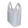 White 40 gsm eco friendly laminated U cut non woven grocery bags with logo