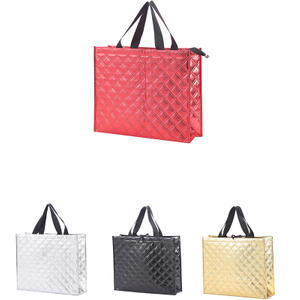 Custom Printed Eco Friendly Recycle Reusable PP Laminated Non Woven Tote Shopping spunbond bag