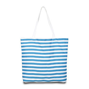 Customized Cotton handbag Striped Cotton stora Bag Custom Logo Cotton carrying bag