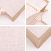 Eco friendly laminated jute bag burlap reusable linen beach bag hessian shopping tote bags with custom logo