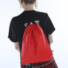 Hot Promotional 210D Eco Friendly Waterproof drawstring bag custom logo Polyester Bag
